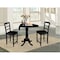International Concepts Round 42 in Rd Pedestal Gathering Height Table, 2 Counter Height Stools, Black, 42 in W, 42 in L K46-42DPT-S402-2 - alternate 6